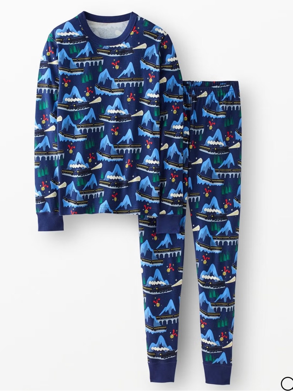 Hanna Andersson Polar Express Women’s Pajamas HannaJams Long Johns Set Size S/XS